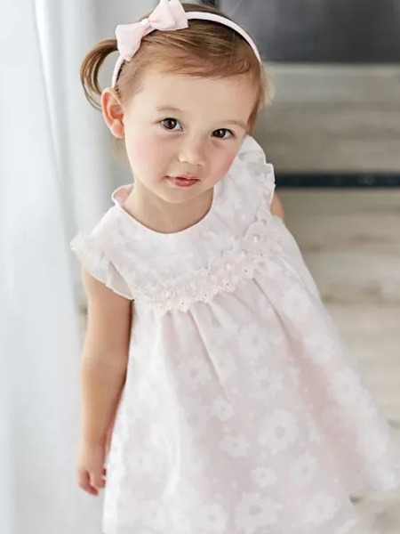 安妮公主童装品牌2019春夏白色飞袖仙女款公主裙