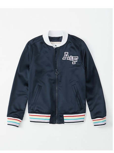 Abercrombie Kids童装品牌2019春夏独角兽 logo飞行员夹克