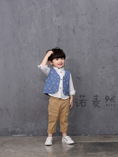 诺麦然NUOMAIRAN童装品牌2019秋季新款韩版时尚洋气百搭马甲外套