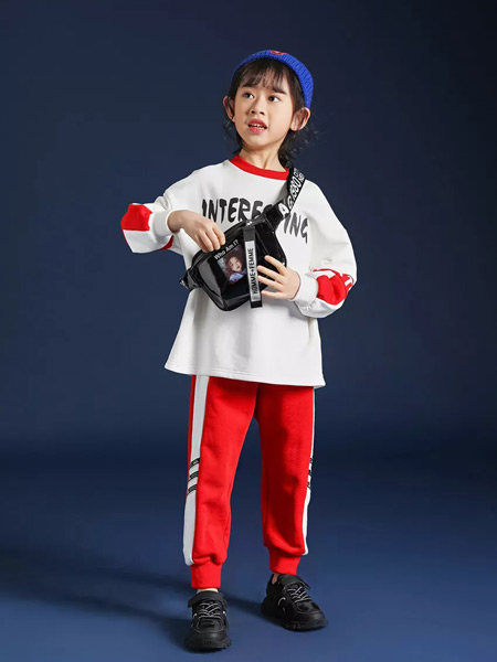 RE-DB另贝童装品牌2019秋季新款韩版时尚洋气休闲运动套装