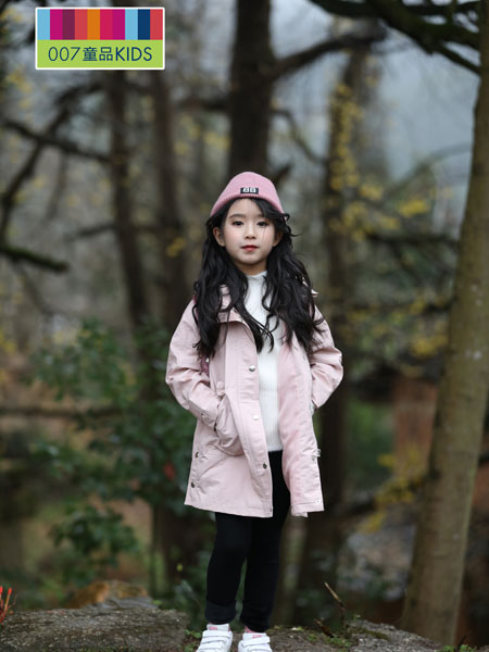 007童品童装品牌2019秋冬新款保暖韩版洋气女孩棉衣外套