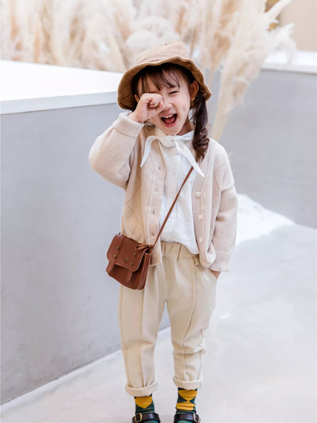南瓜娃娃童装品牌2019秋季新款韩版甜美百搭针织毛衣开衫外套