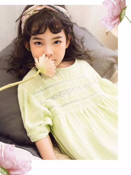 卡拉美Karamel童装品牌2020春夏纯色连衣裙