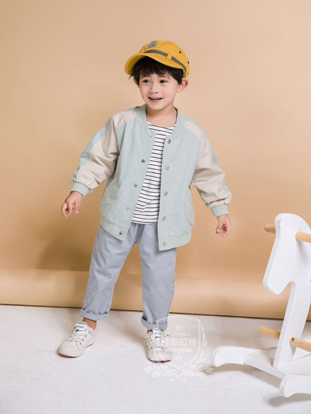 童装品牌2019秋季新款韩版复古粗斜纹牛仔外套 全棉双层夹克男童