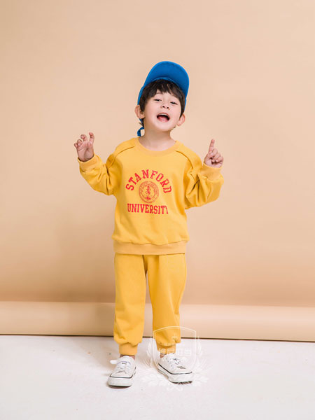 维尼叮当童装品牌2019秋季儿童洋气运动休闲范卫衣裤子套装