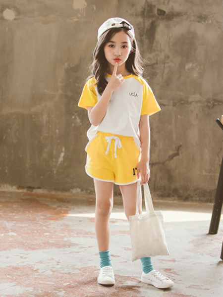 童装品牌2019春夏新款韩版时尚运动套装