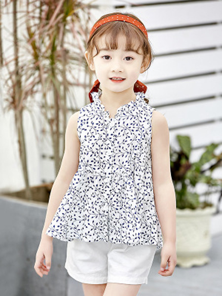 童装品牌2019春夏新款甜美韩版潮流时尚纯棉衬衫