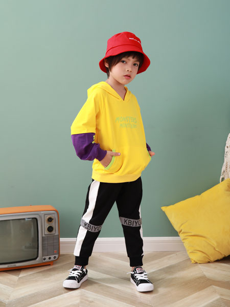 卡比优童装品牌2019秋季新款中大童洋气运动两件套潮