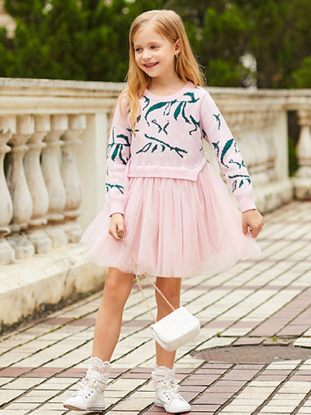 卡儿菲特河南招商童装品牌2019秋季新款时尚洋气时髦两件套装