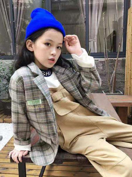 说与童装品牌2019秋冬韩版洋气儿童格子衬衫