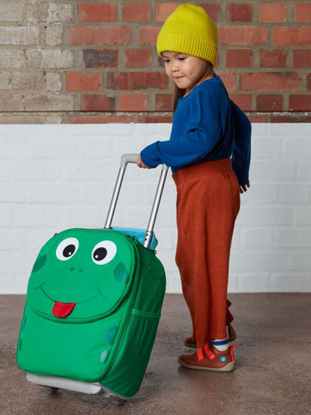 Affenzahn青少年儿童家具儿童拉杆箱隐藏式拉杆行李箱男女宝宝可爱旅行青蛙箱
