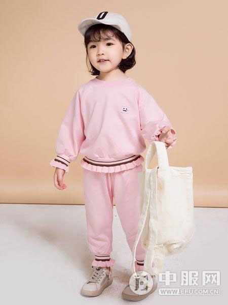 维尼叮当童装童装品牌2019秋季卫衣套装韩版女童卫衣卫两件套加绒潮