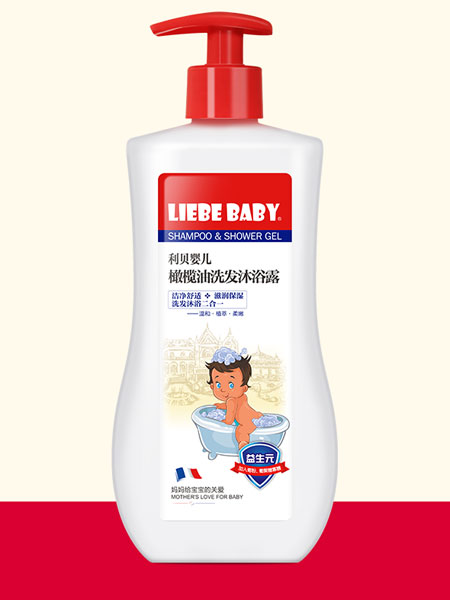 利贝Liebe婴童用品利贝婴儿橄榄油洗发沐浴露500ml