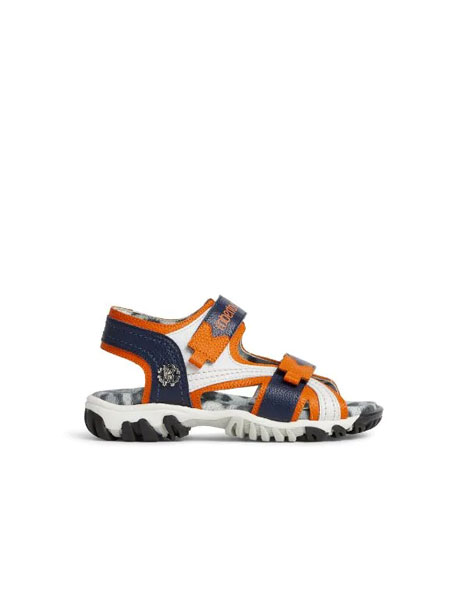 罗伯特·卡沃利Roberto Cavalli童装品牌2019秋季新款儿童防滑凉鞋潮男童夏季带灯鞋子