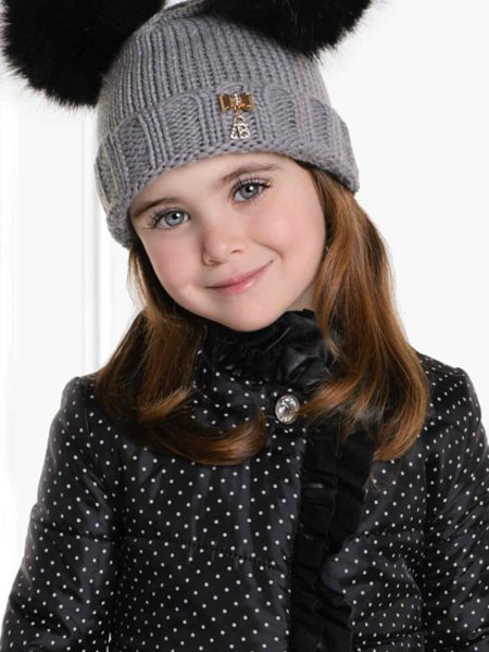 laura biagiotti童装品牌2019秋季韩国针织盆帽复古日系纯色渔夫帽