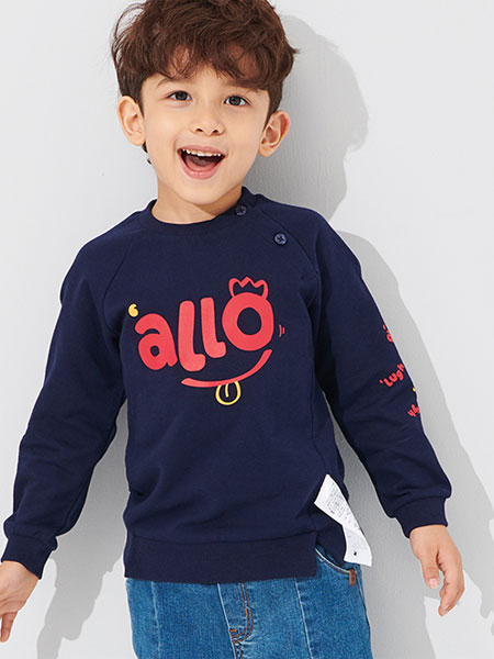 Allo&lugh童装品牌2019秋季卡通字母T桖