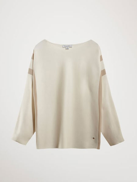 Massimo Dutti童装品牌2019秋冬 条纹设计棉质针织衫