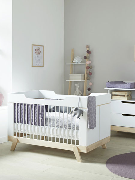 FLEXA芙莱莎青少年儿童家具婴儿床榉木婴儿床桦木婴儿床进口婴儿床进口环保安全无毒