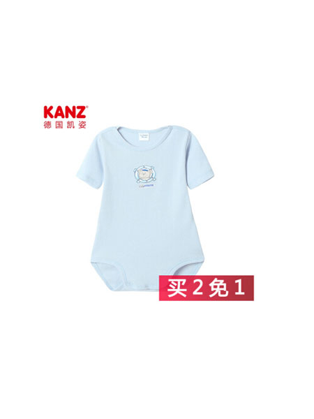 KANZ童装品牌2019春夏纯色短袖连体衣