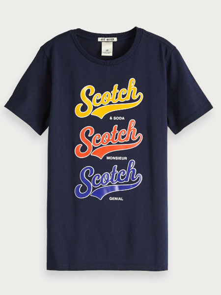 Scotch Soda童装品牌2019秋冬全棉长袖T恤