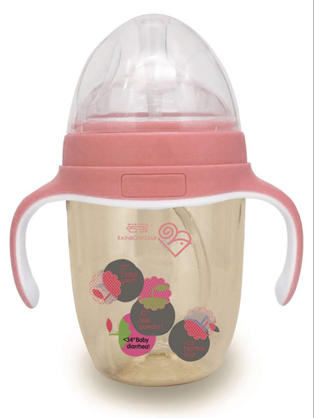 婴童用品ppsu广口显温奶瓶