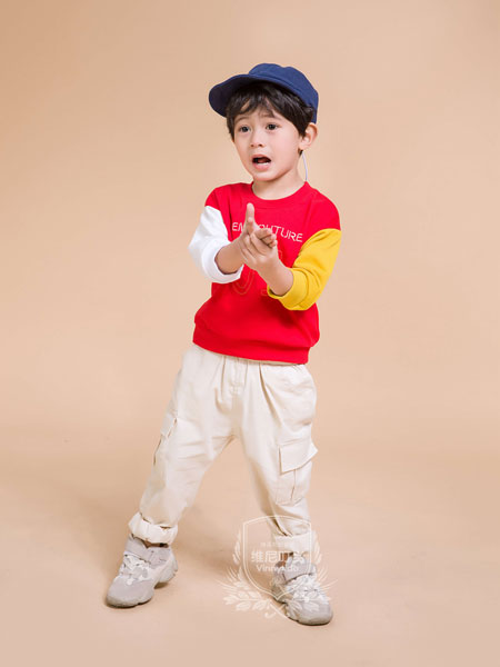 维尼叮当童装品牌2019秋季新款时尚洋气中大童版儿童休闲运动两件套