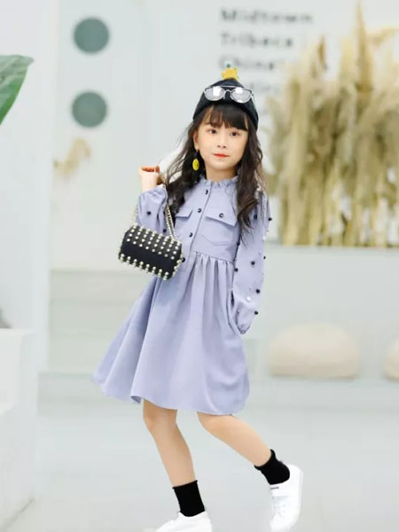 美可儿童装品牌2019秋冬纯色裙子
