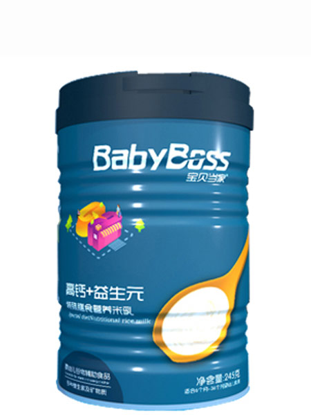 婴儿食品高钙+益生元特殊膳食营养米乳