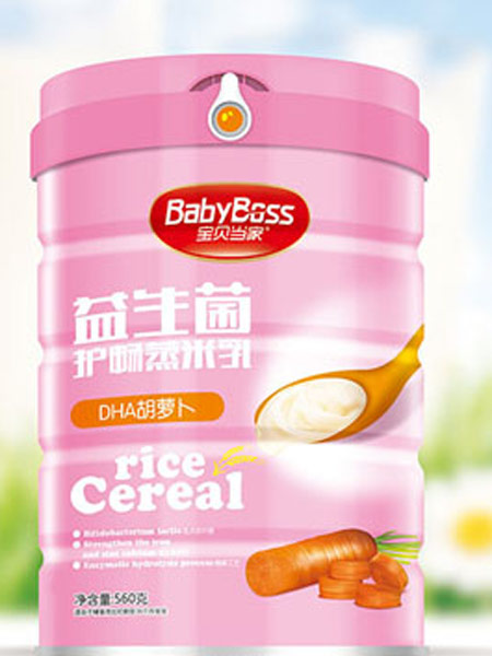 婴儿食品DHA胡萝卜益生菌护畅蒸米乳