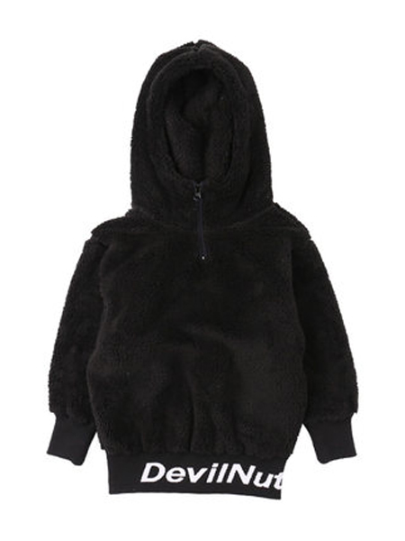 DEVILNUT童装品牌2019秋冬加绒宝宝服连帽