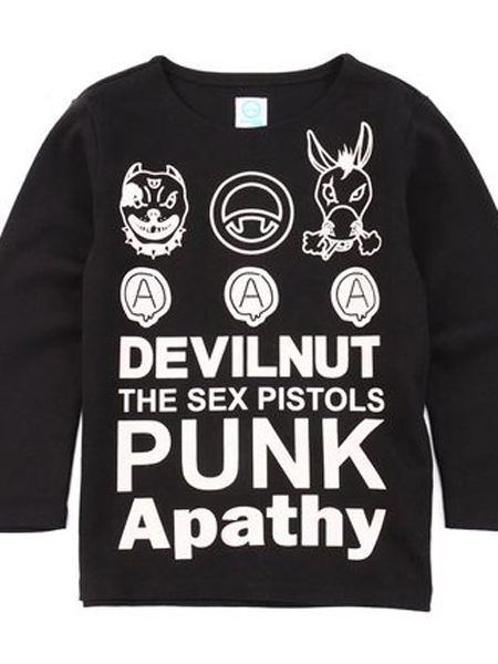 DEVILNUT童装品牌2019秋冬个性字母圆领卫衣