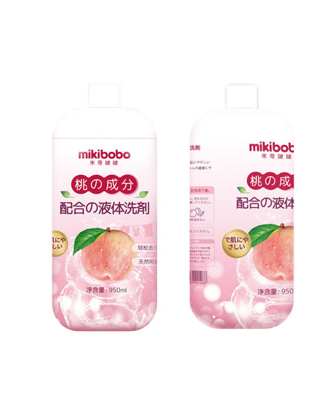mikibobo隅田川婴童用品桃子水洗衣液