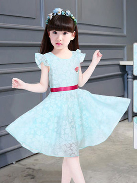 童装品牌2019春夏季连衣裙子10岁儿童夏季短袖服装12