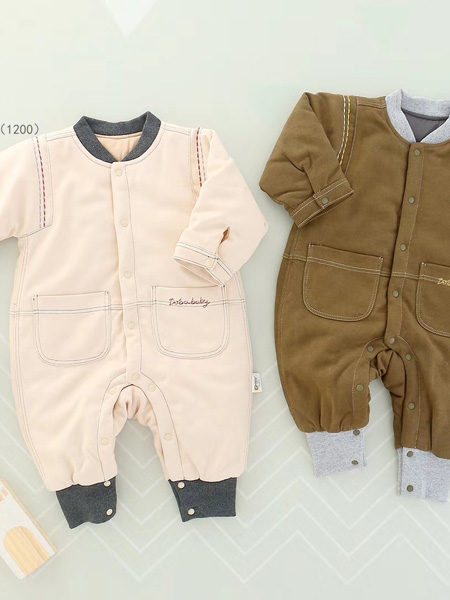 童装品牌2019秋冬套装宝宝衣服0-6个月婴幼儿连体衣3