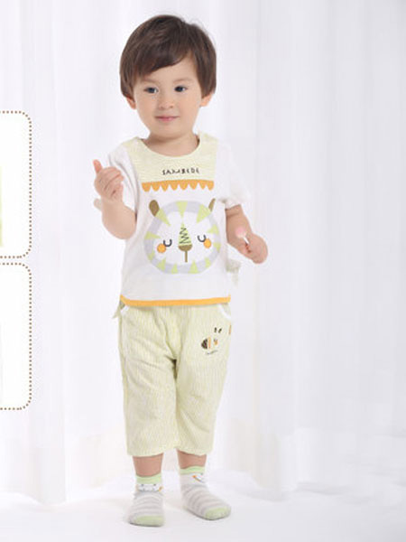 三木比迪童装品牌2019春夏短袖T恤薄款婴儿童上衣小男孩童装打底衫