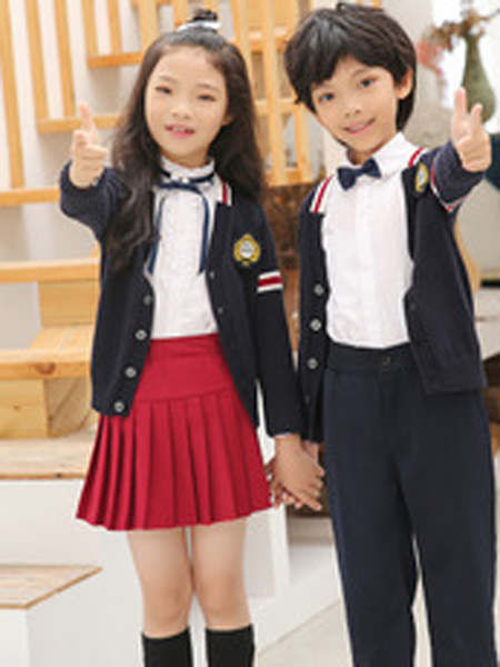 安果儿童装品牌2019秋季校服班服套装小学生校服