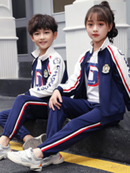 安果儿童装品牌2019春夏运动会班服小学生