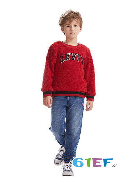 李维斯LEVI'S童装品牌2019秋季圆领上衣针织衫
