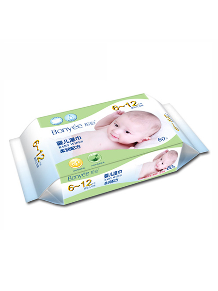 小植家湿巾婴童用品6-12个月柔润配方湿巾60片装