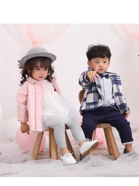 三只鼠THREE MICE童装品牌2019秋冬新款格子外套