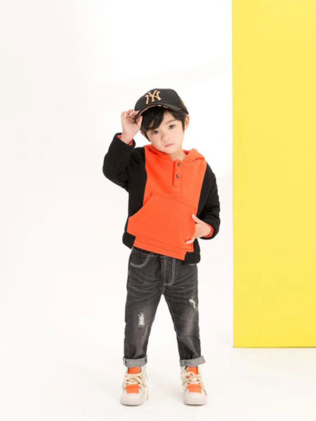 蝌蚪童品 - KIDO童装品牌2019秋冬新款带帽拼接色外套