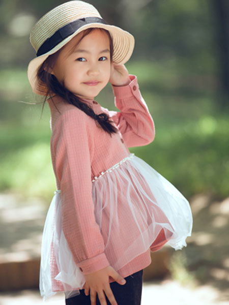 mini petrel童装品牌2020春夏新款纯色长袖上衣