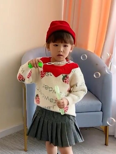 童装品牌2019秋季新款纯色印花衬衫