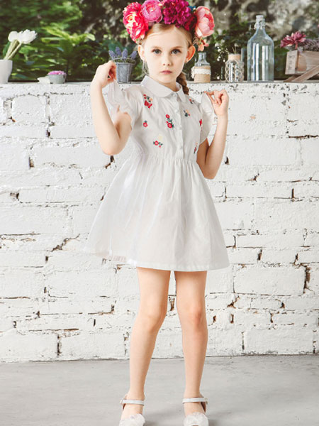 V-LOVE (唯乐儿)童装品牌2020春夏新款印花连衣裙