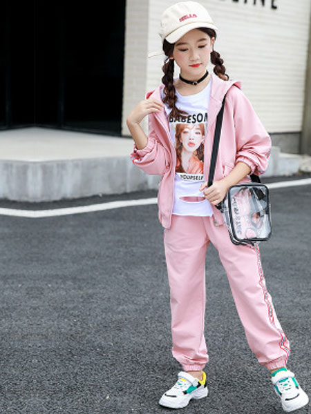 花样童依童装品牌2020春夏韩版中大童运动套装儿童休闲两件套女孩