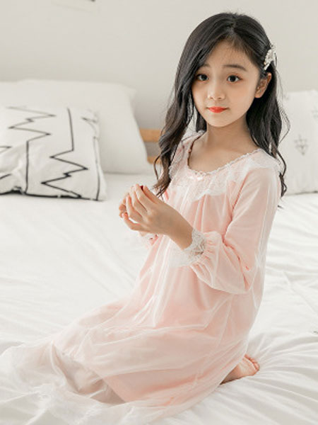 童装品牌2020春夏韩版儿童睡衣空调服中大童居家连衣裙