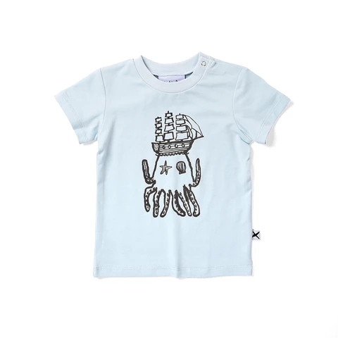 Minti童装品牌2020春夏MINTI OCTO T恤-浅蓝色