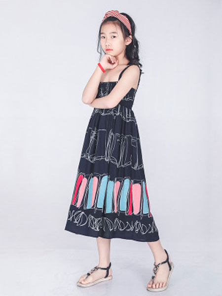 童装品牌2020春夏新款洋气韩版网红小女孩儿童公主裙