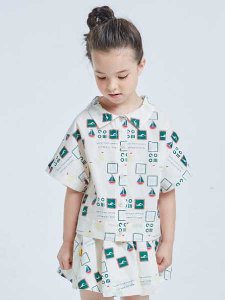 童装品牌2020春夏电影元素短袖衬衫