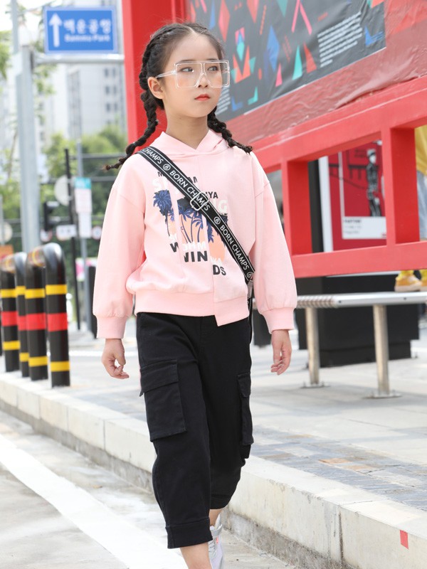 玛玛米雅童装品牌2020春夏新款纯色印花卫衣套头衫